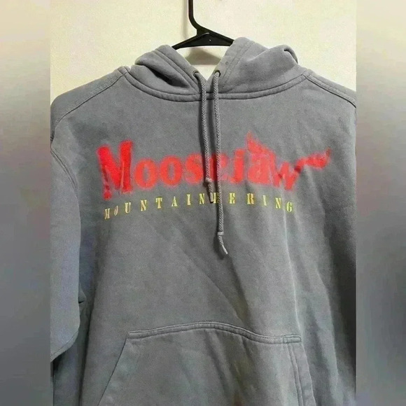 Moosejaw Mountaineering - Unisex Blue/Grey Hooded Sweatshirt - Size Small - Picture 2 of 4